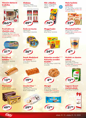 CBA potraviny od 10.12. do 31.1.2026