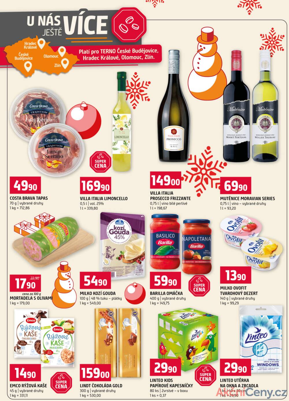 Leták Terno - Terno České Budějovice, Olomouc, Hradec Králové, Třeboň, Trhové sviny, Bechyně, Týn nad Vltavou od 10.12. do 16.12.2025 - strana 18 Leták Terno - Terno České Budějovice, Olomouc, Hradec Králové, Třeboň, Trhové sviny, Bechyně, Týn nad Vltavou od 10.12. do 16.12.2025 - strana 18