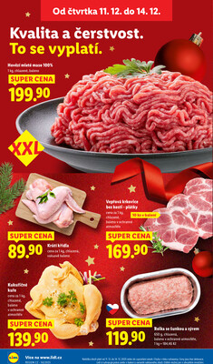 Lidl Čtvrtek od 11.12. do 14.12.2025