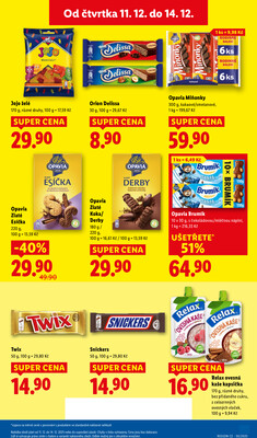 Lidl Čtvrtek od 11.12. do 14.12.2025