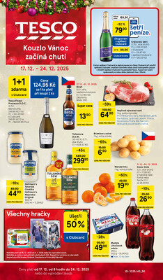 Leták Tesco malé hypermarkety od 17.12. do 24.12.2025