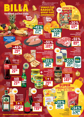 Leták Billa malý leták od 17.12. do 24.12.2025