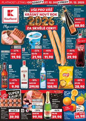 Leták Kaufland 27.12. - 31.12. - Kaufland - Ostrava - Zábřeh