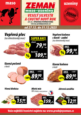 ZEMAN maso-uzeniny : 1 leták