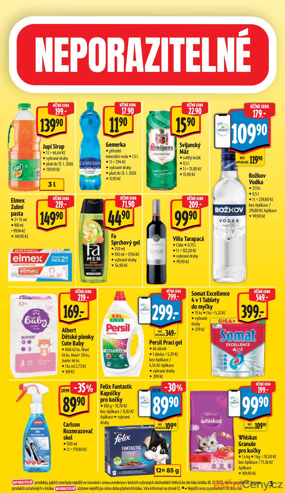 Leták Albert - Albert Supermarket od 2.1. do 6.1.2026 - strana 3