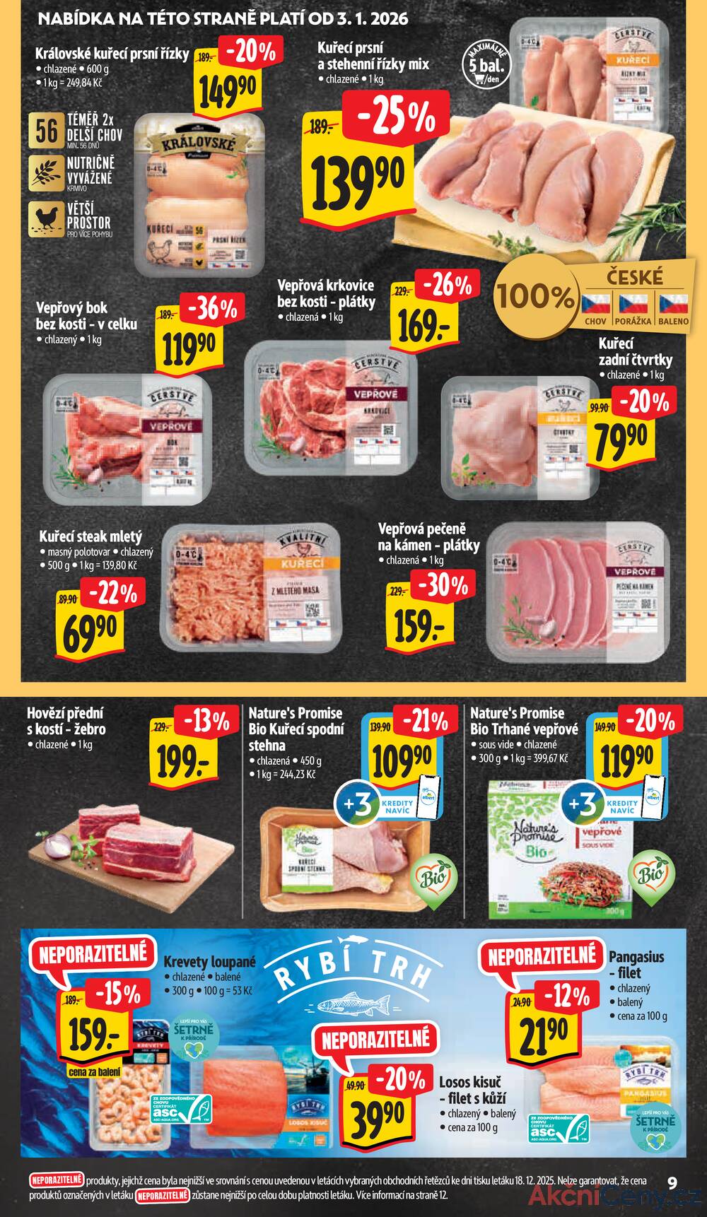 Leták Albert - Albert Supermarket od 2.1. do 6.1.2026 - strana 9