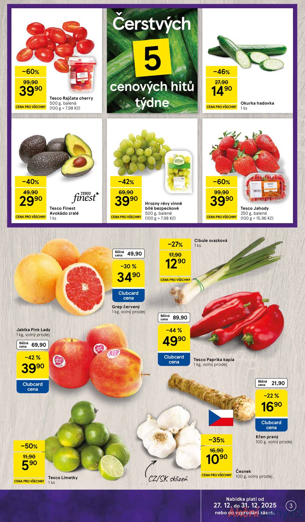 Leták Tesco - Tesco malé hypermarkety od 27.12. do 31.12.2025 - strana 3
