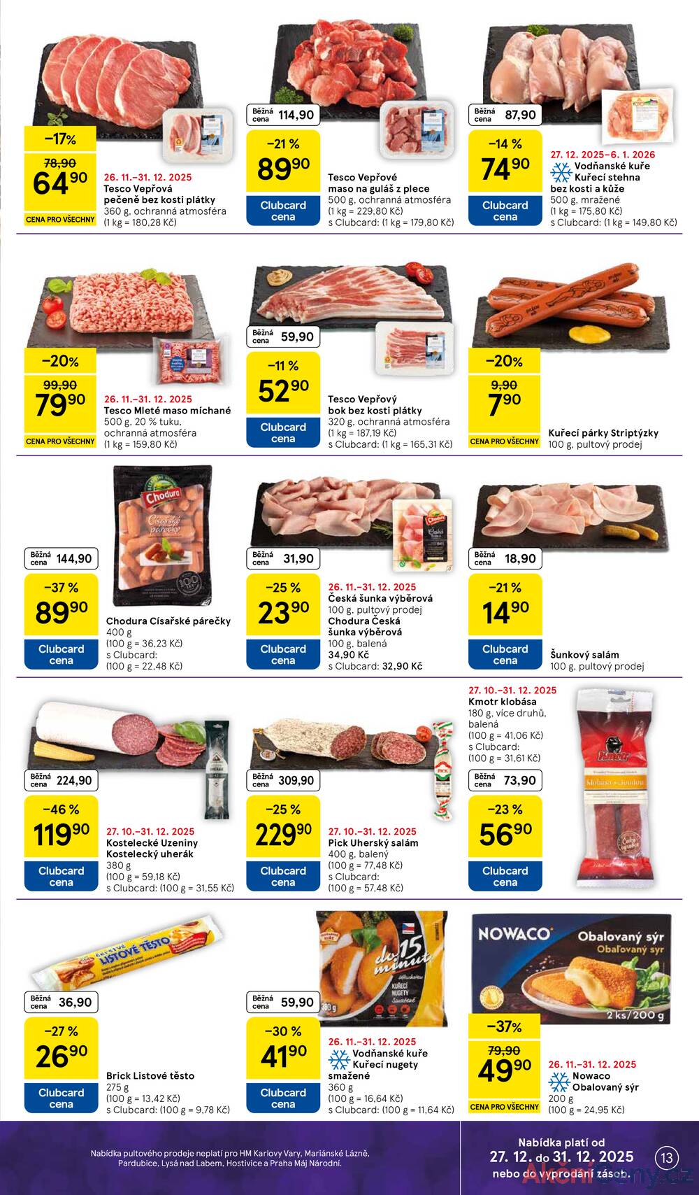 Leták Tesco - Tesco malé hypermarkety od 27.12. do 31.12.2025 - strana 13