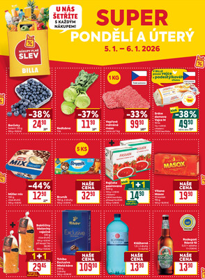 Billa  od 2.1. do 6.1.2026