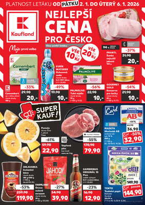Leták Kaufland 2.1. - 6.1. - Kaufland - Česká Třebová