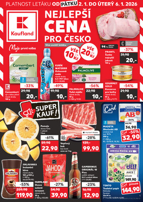 Leták Kaufland 2.1. - 6.1. - Kaufland - Ostrava - Zábřeh