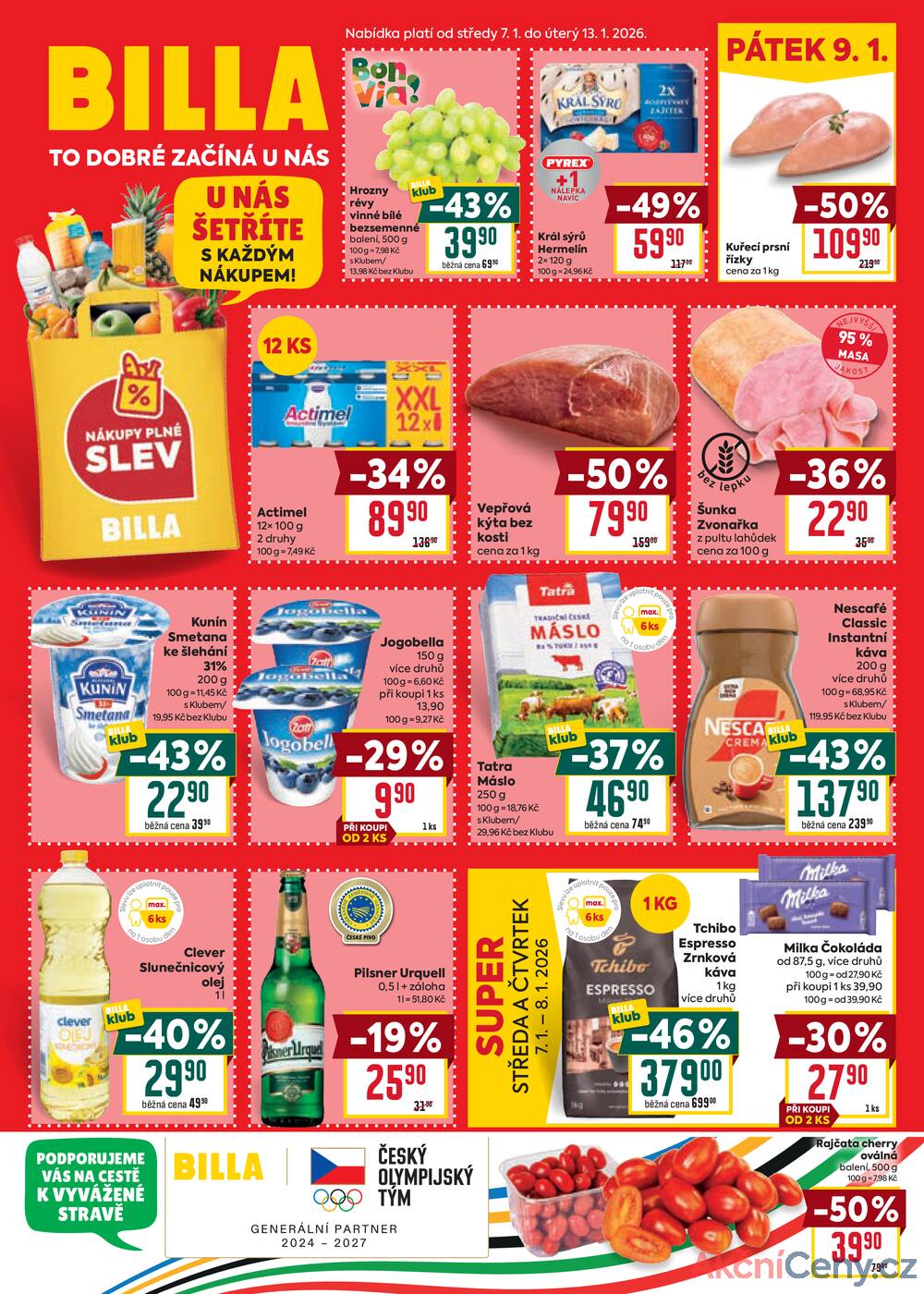Leták Billa - Billa malý leták od 7.1. do 13.1.2026 - strana 1 Leták Billa - Billa malý leták od 7.1. do 13.1.2026 - strana 1