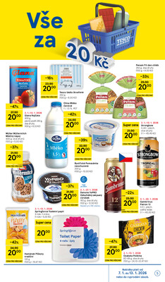 Tesco malé hypermarkety od 7.1. do 13.1.2026