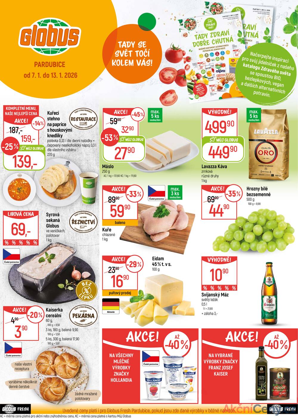 Leták Globus - Akční leták Globus 7.1. - 13.1.2026 - Globus Pardubice - strana 1