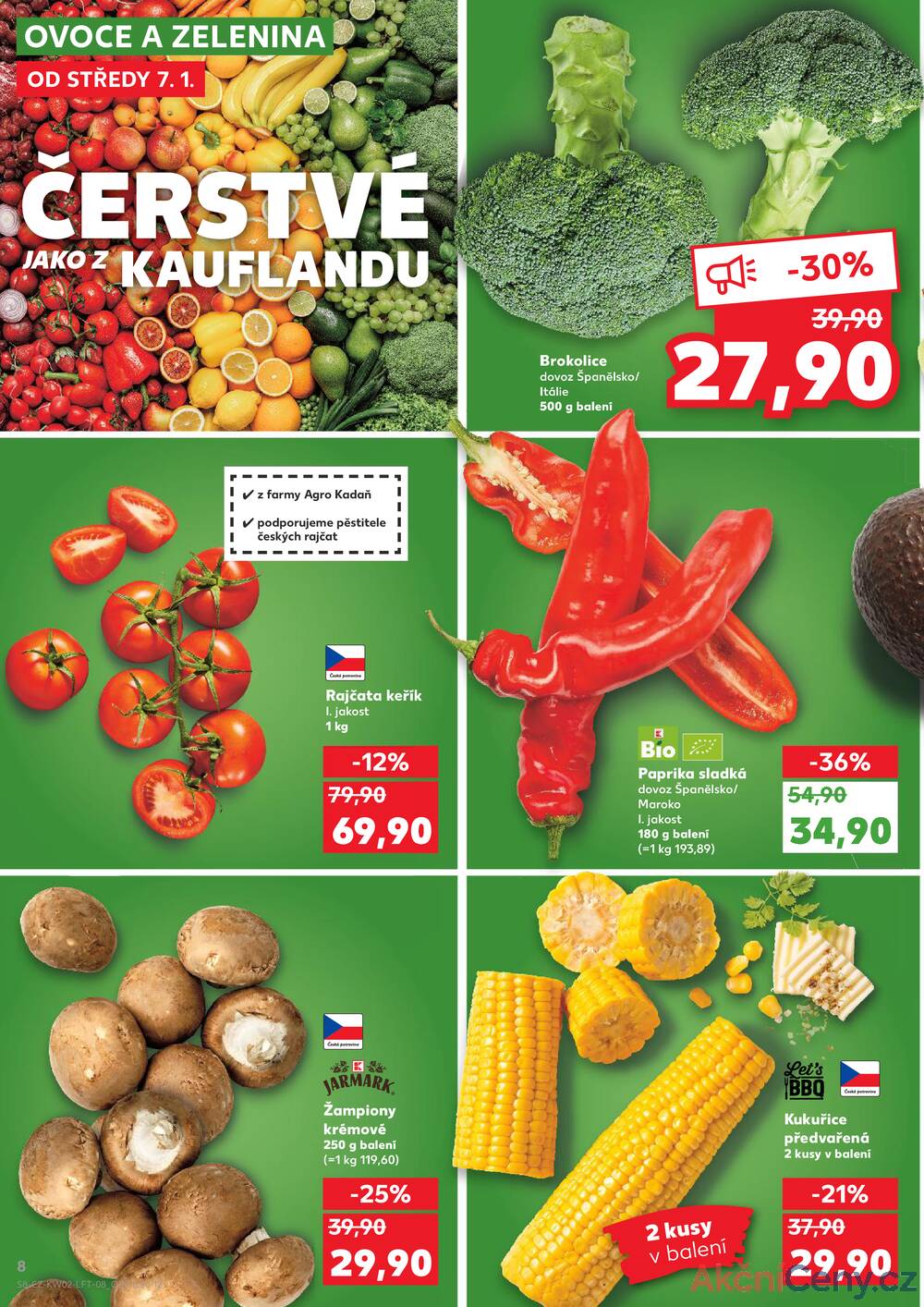 Leták Kaufland - Kaufland 7.1. - 13.1. - Kaufland - Praha 3 (Jarov) - strana 8