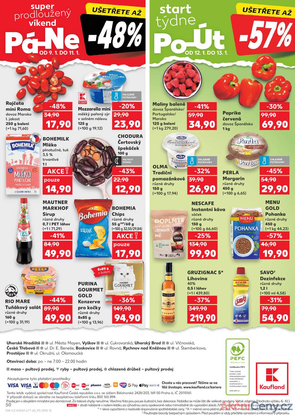 Leták Kaufland - Kaufland 7.1. - 13.1. - Kaufland - Prostějov (Okružní ulice) - strana 50 Leták Kaufland - Kaufland 7.1. - 13.1. - Kaufland - Prostějov (Okružní ulice) - strana 50