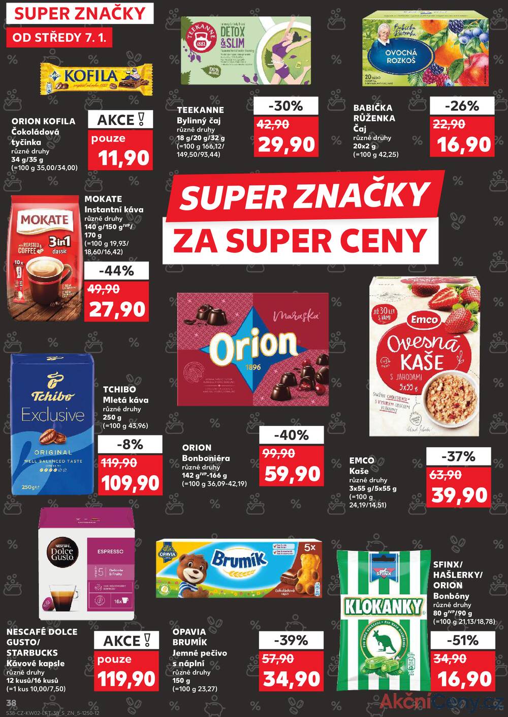 Leták Kaufland - Kaufland 7.1. - 13.1. - Kaufland - Kuřim - strana 38