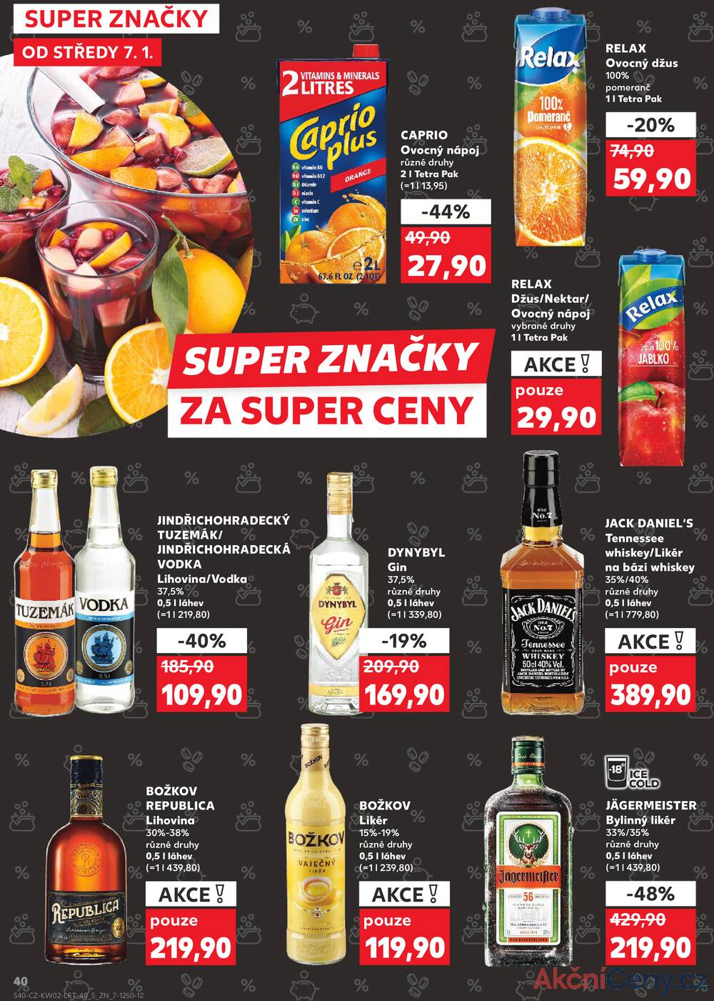 Leták Kaufland - Kaufland 7.1. - 13.1. - Kaufland - Olomouc - Štursova - strana 40