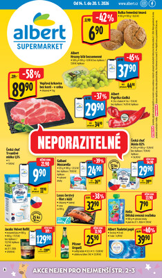 Leták Albert Supermarket Jihomoravský od 14.1. do 20.1.2026