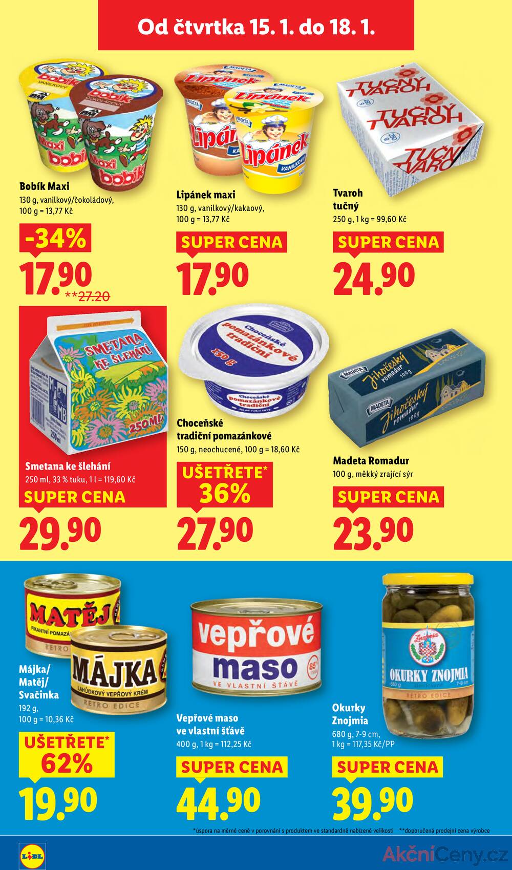 Lidl Čtvrtek od 15.1. do 18.1.2026