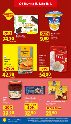 Lidl Čtvrtek od 15.1. do 18.1.2026