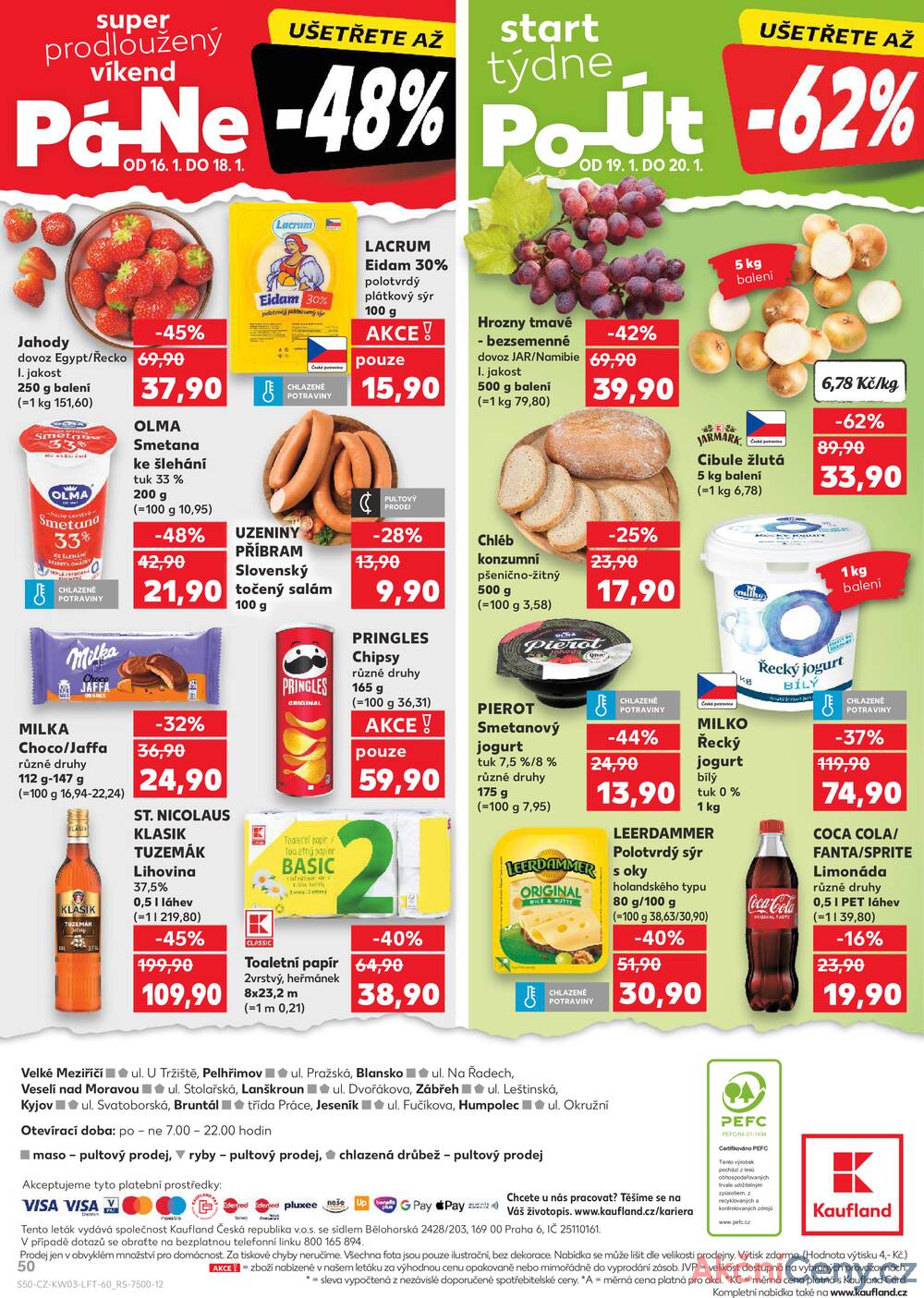 Leták Kaufland - Kaufland 14.1. - 20.1. - Kaufland - Pelhřimov - strana 50