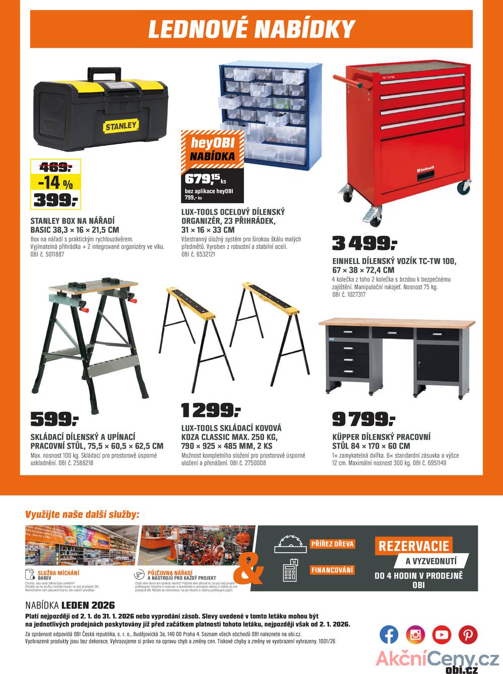 OBI od 16.1. do 31.1.2026