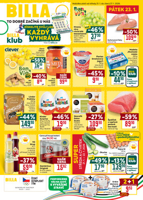 Leták Billa  od 21.1. do 27.1.2026