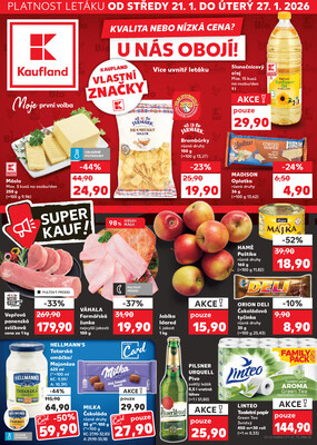 Leták Kaufland 21.1. - 27.1. - Kaufland - Chomutov - centrum