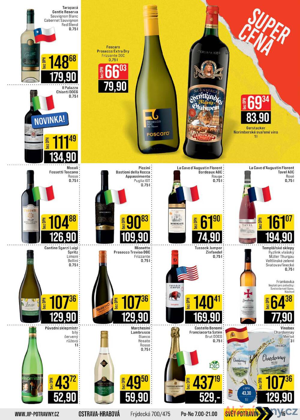 JIP Cash & Carry České Budějovice, Most, Náchod, Polička, Sušice a Svoboda nad Úpou od 21.1. do 27.1.2026