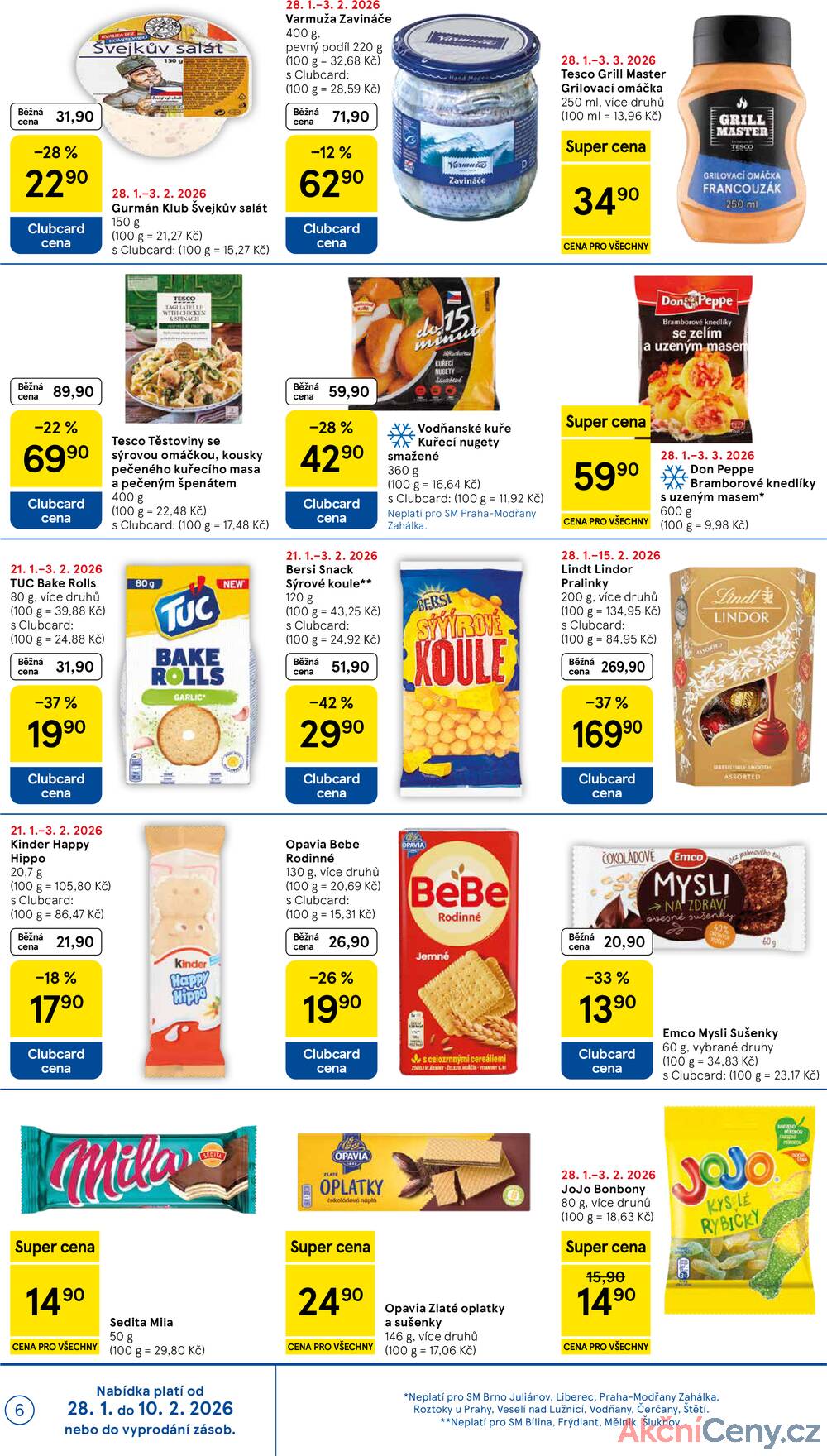 Leták Tesco - Tesco supermarkety od 28.1. do 3.2.2026 - strana 6