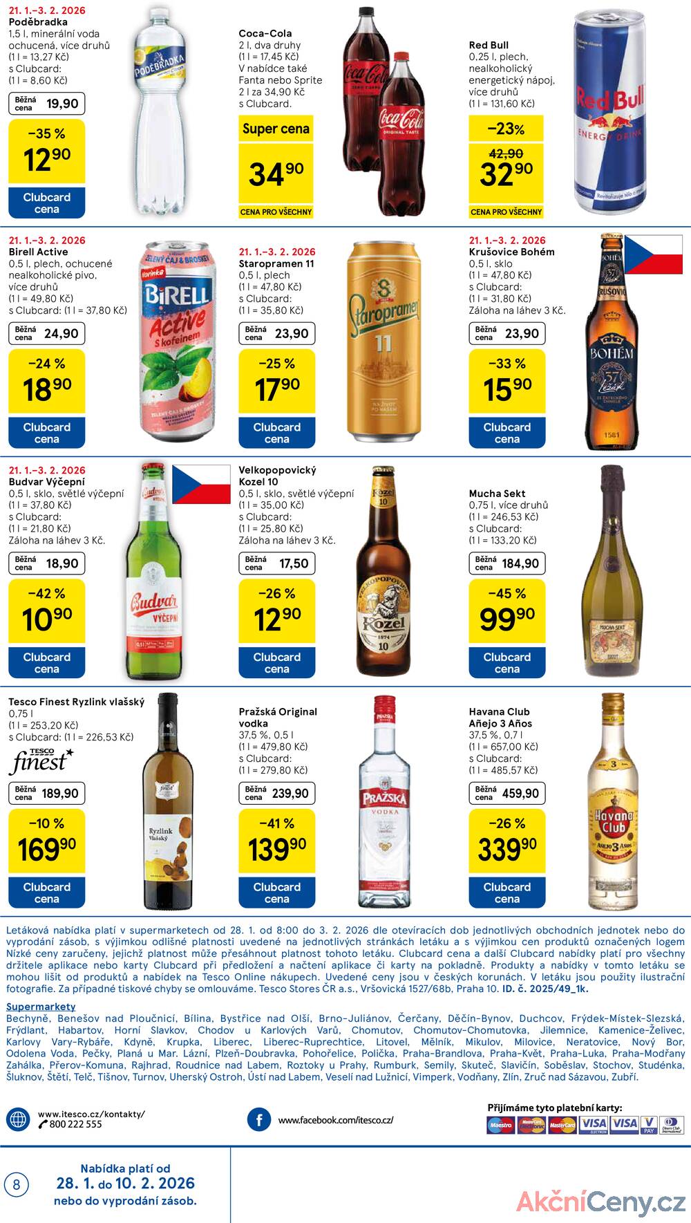 Tesco supermarkety od 28.1. do 3.2.2026