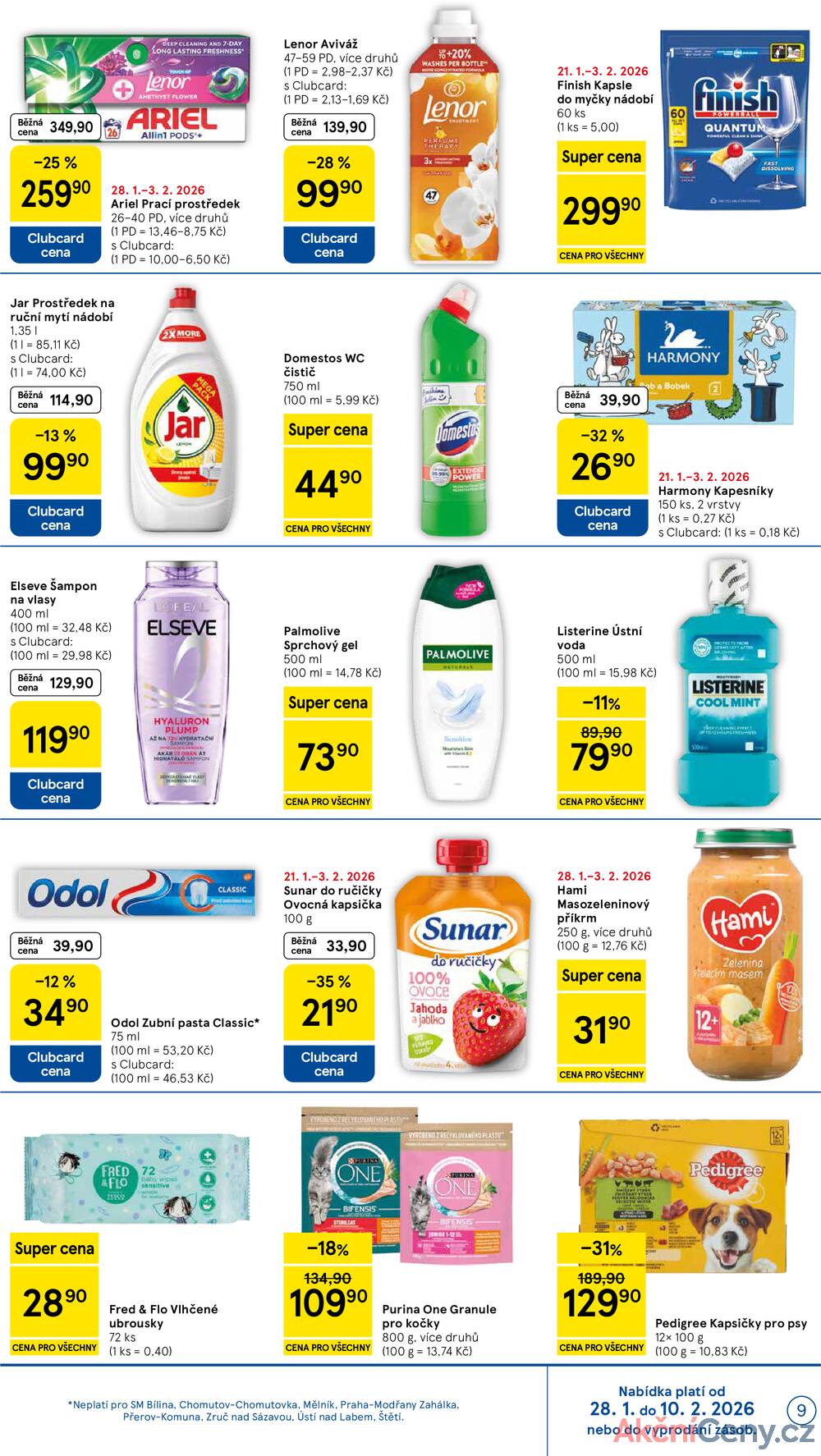 Tesco supermarkety od 28.1. do 3.2.2026