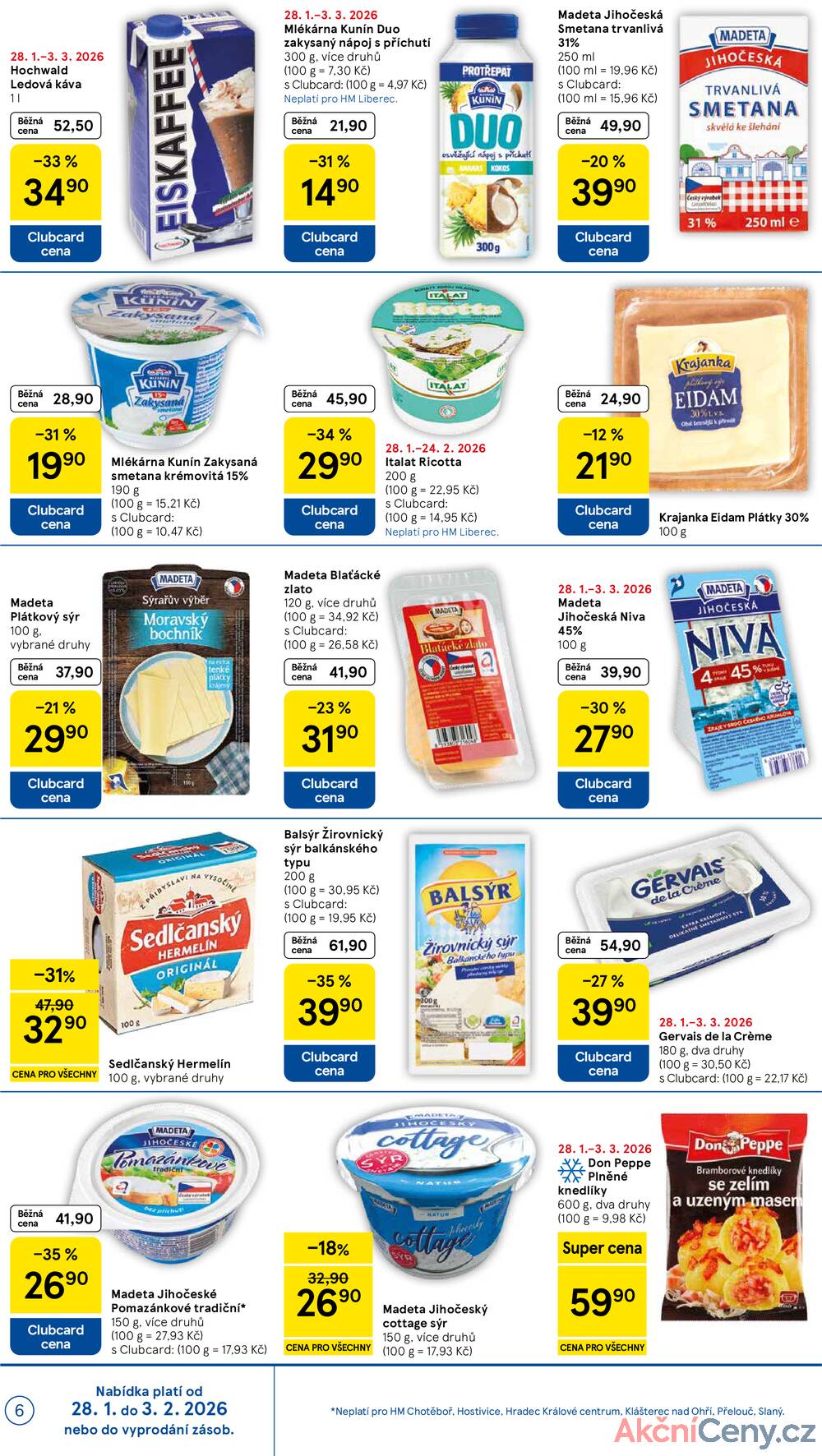 Tesco malé hypermarkety od 28.1. do 3.2.2026