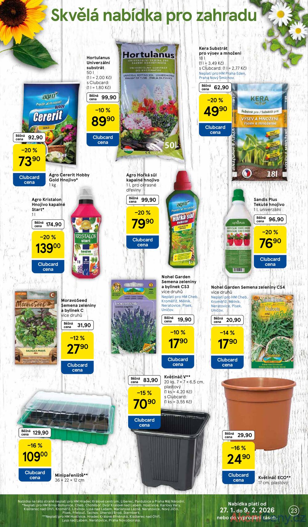 Tesco malé hypermarkety od 28.1. do 3.2.2026