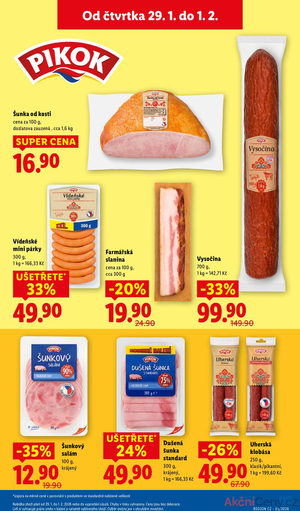 Lidl Čtvrtek od 29.1. do 1.2.2026