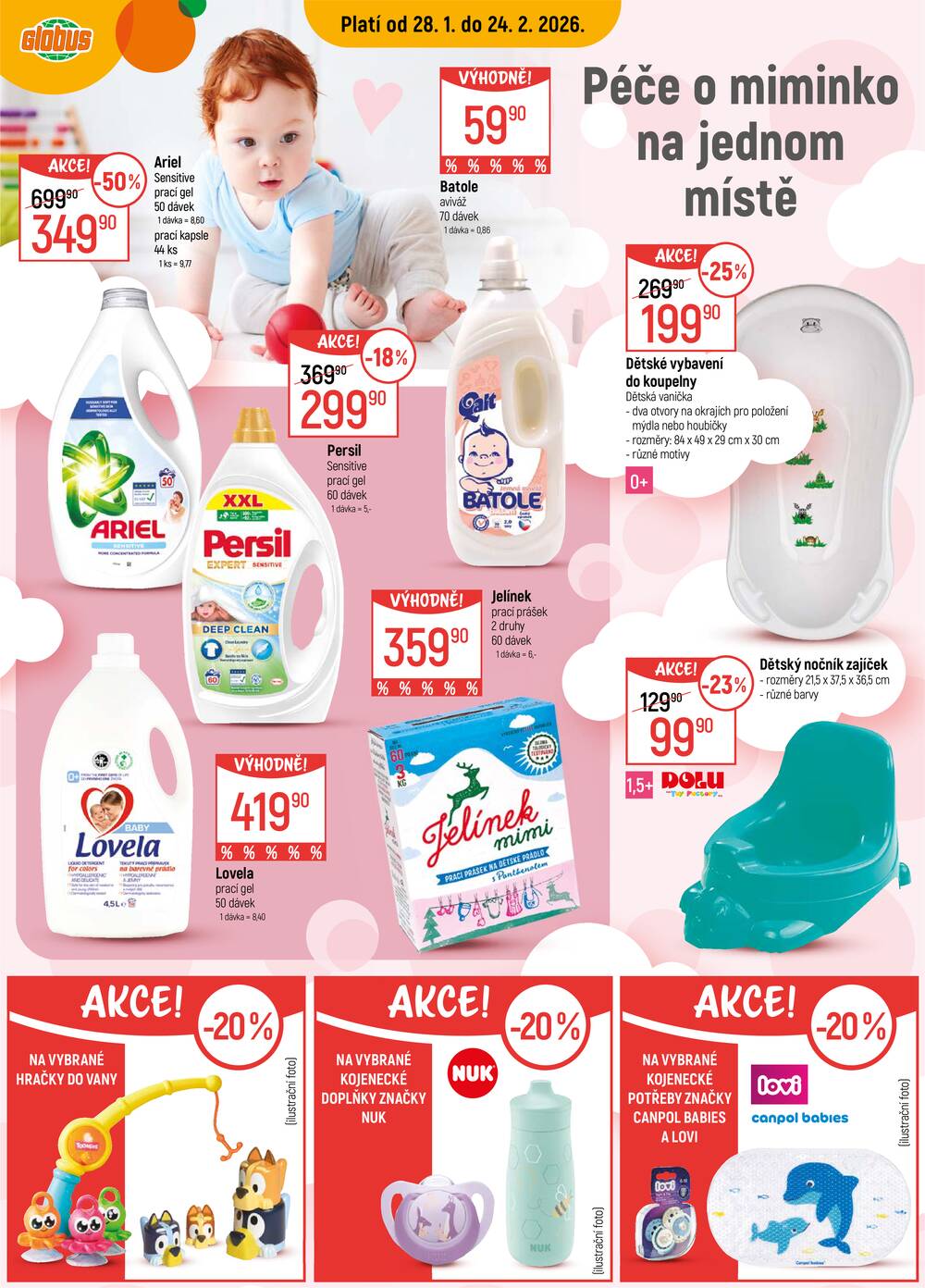 Akční leták Globus 28.1. - 24.2.2026 - Globus Jenišov u Karlových Varů