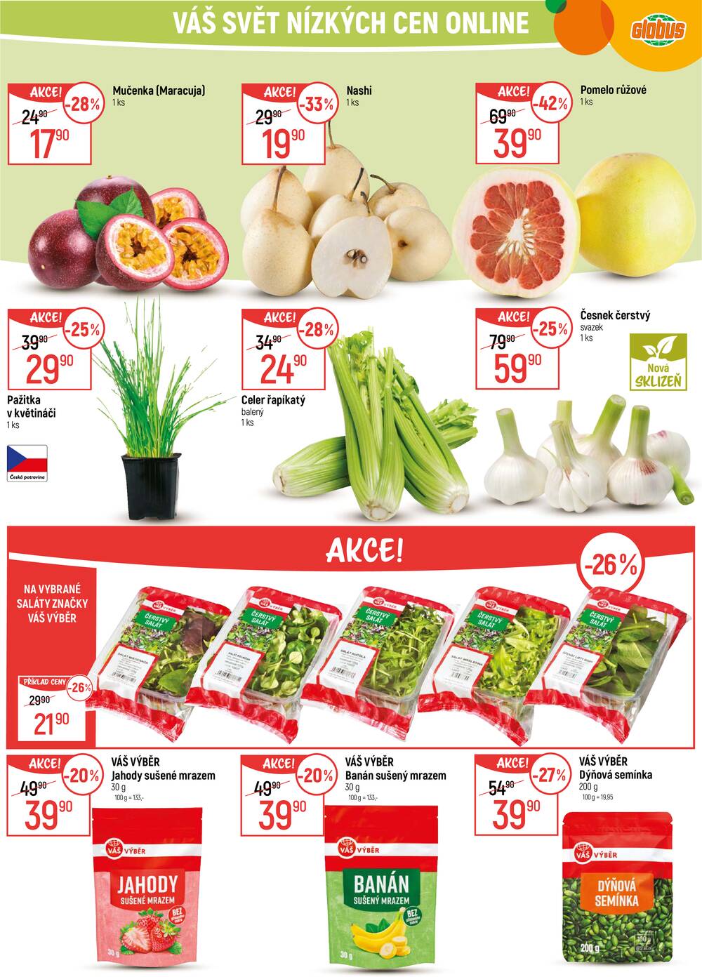 Akční leták Globus 28.1. - 3.2.2026 - Globus Chotíkov u Plzně
