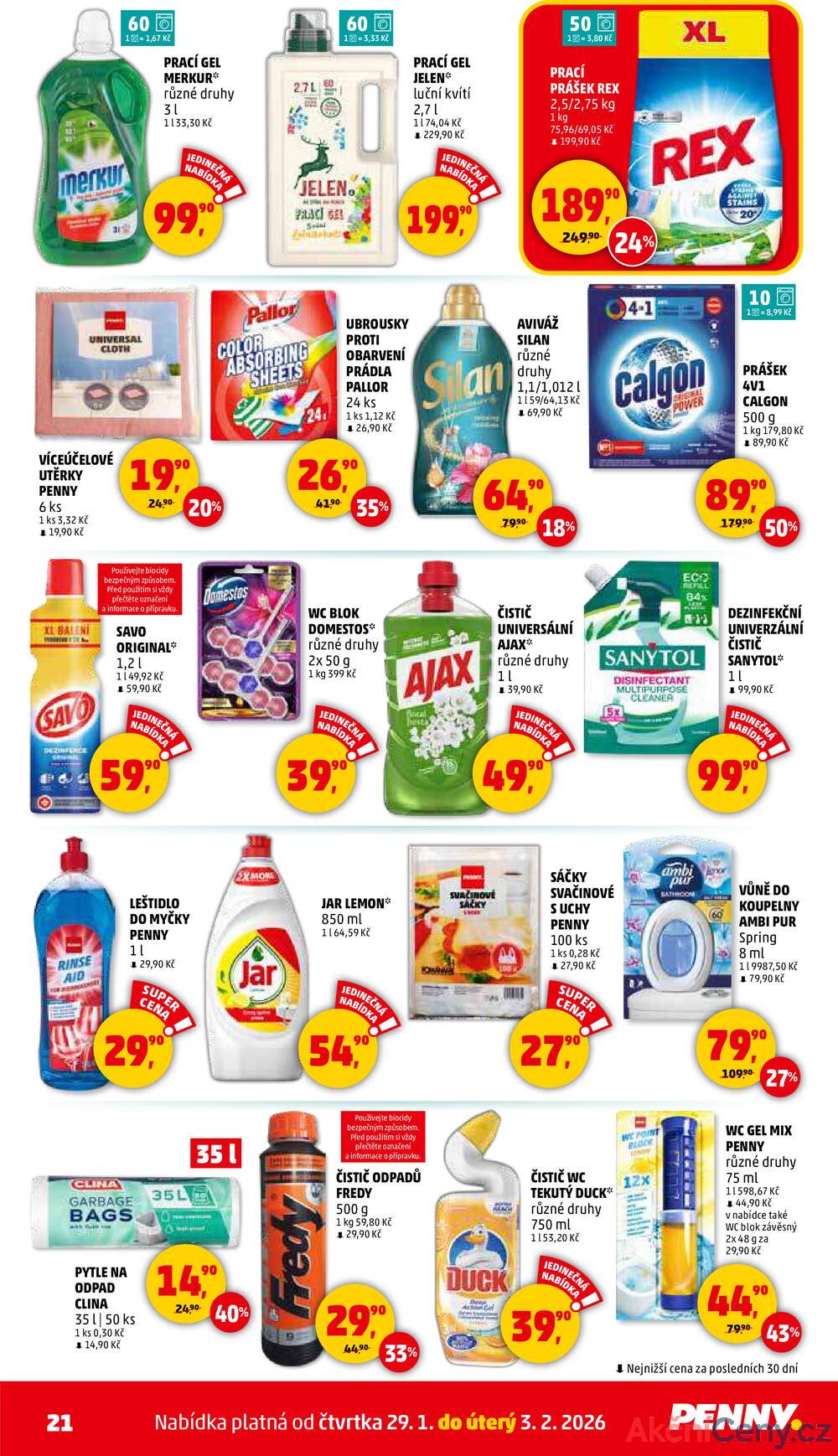 Leták Penny Market - Penny Market od 29.1. do 4.2.2026 - strana 21 Leták Penny Market - Penny Market od 29.1. do 4.2.2026 - strana 21