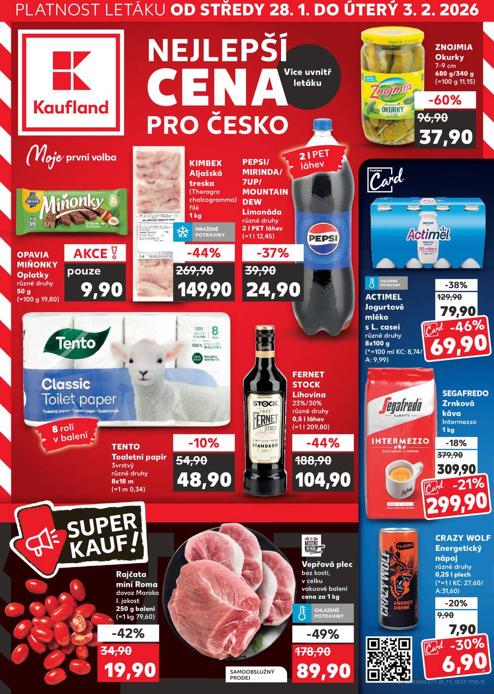 Leták Kaufland - Kaufland 28.1. - 3.2. - Kaufland - Lanškroun - strana 1