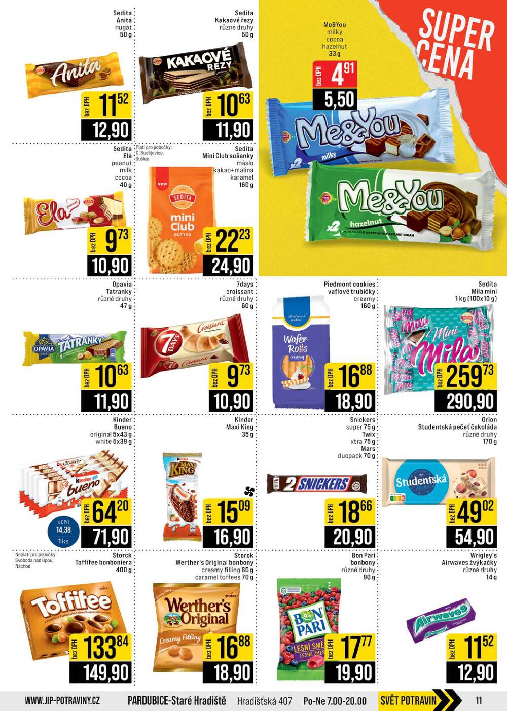 Leták JIP - JIP Cash & Carry České Budějovice, Most, Náchod, Polička, Sušice a Svoboda nad Úpou od 28.1. do 3.2.2026 - strana 11