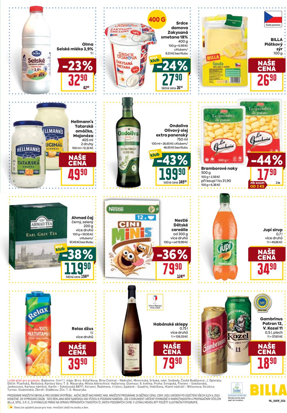 Leták BILLA - BILLA malý leták od 4.2. do 10.2.2026 - strana 3