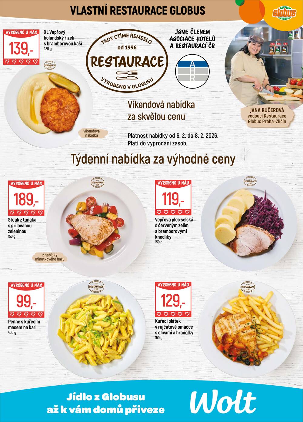 Akční leták Globus 4.2. - 10.2.2026 - Globus Praha - Zličín