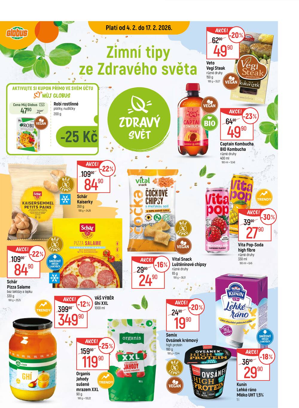 Akční leták Globus 4.2. - 10.2.2026 - Globus Opava