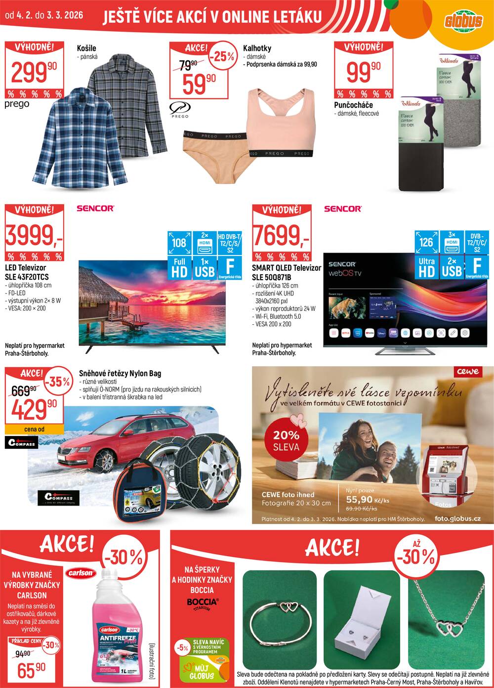 Akční leták Globus 4.2. - 10.2.2026 - Globus Opava