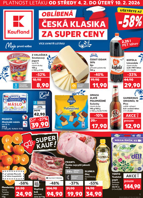 Leták Kaufland 4.2. - 10.2. - Kaufland - Havlíčkův Brod