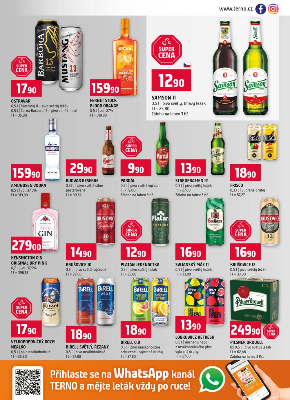 Terno České Budějovice, Hradec Králové, Olomouc, Bechyně, Třeboň, Trhové sviny, Bechyně, Týn nad Vltavou, Borovany od 11.2. do 17.2.2026