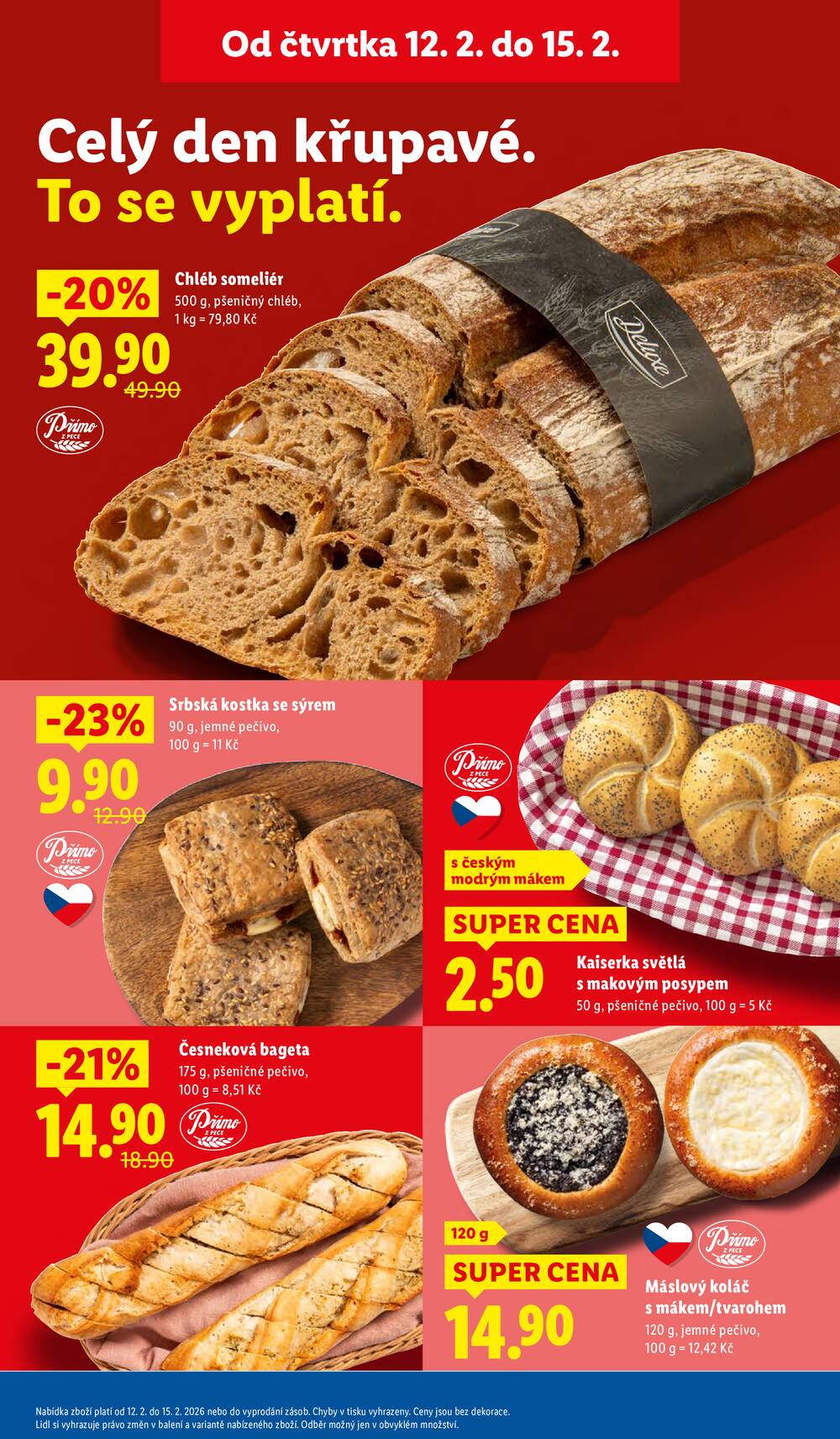 Lidl Čtvrtek od 12.2. do 15.2.2026