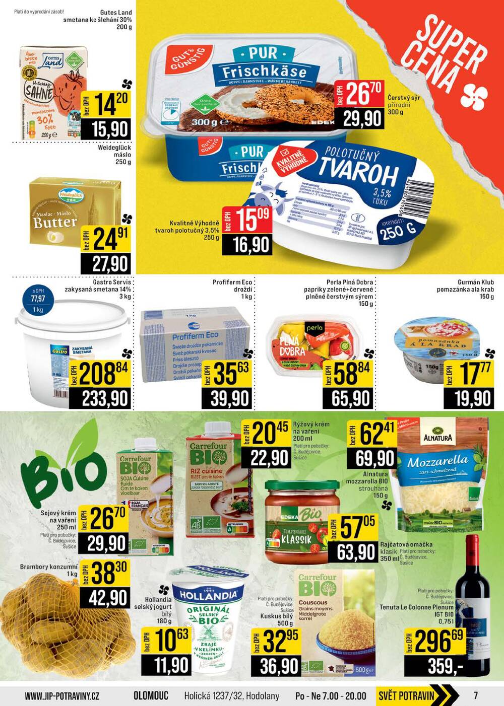 JIP Cash & Carry České Budějovice, Most, Náchod, Polička, Sušice a Svoboda nad Úpou od 11.2. do 17.2.2026