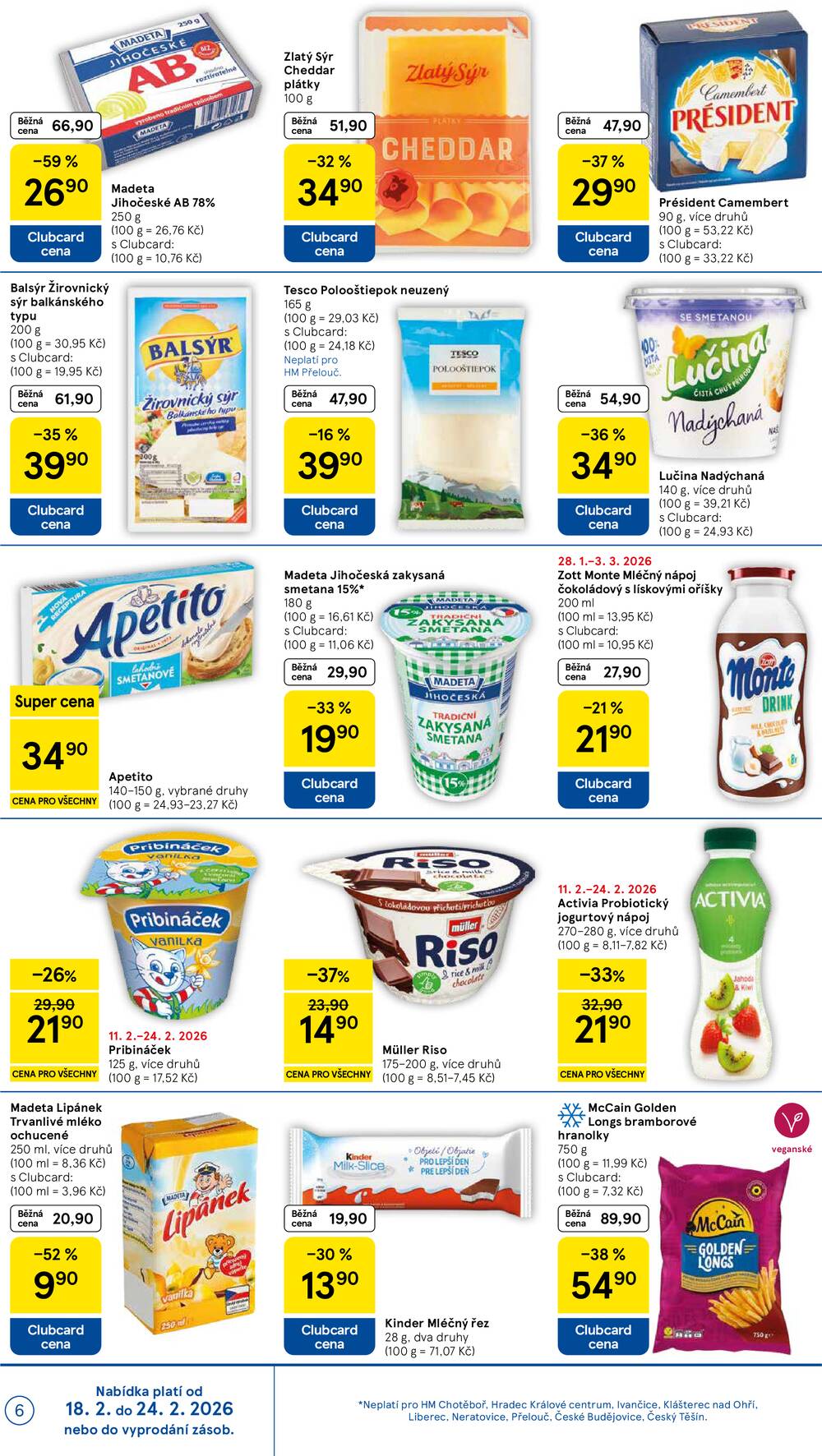 Tesco malé hypermarkety od 18.2. do 24.2.2026